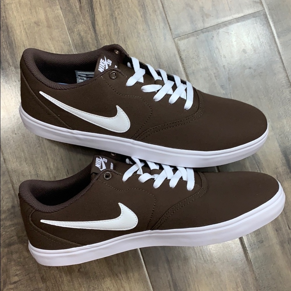 NIKE SB CHECK SOLAR CNVS baroque brown/white - Picture 12 of 16